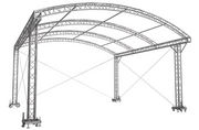 Stages with arched roof